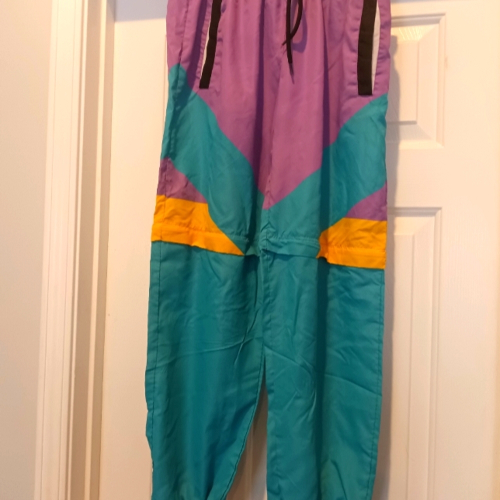 Vintage inspired windbreaker pants